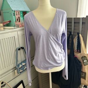 NWT Free People Lavender Wrap Top